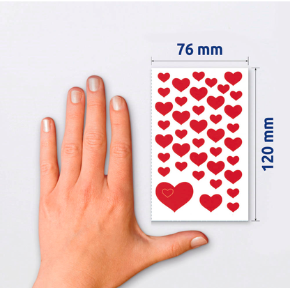 Artikelbild 5 für AVERY Zweckform Aufkleber 4371 Herzen, 117 Etiketten, Artikelnummer 287877