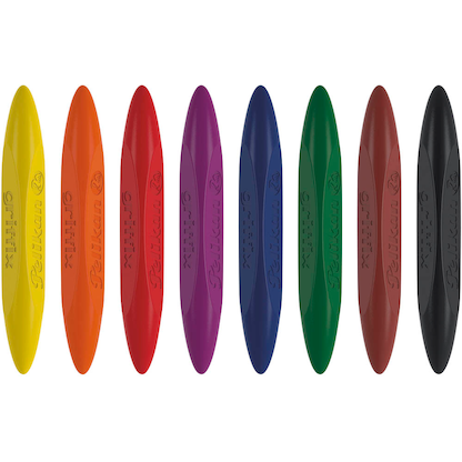 Artikelbild 2 für Pelikan griffix® Wachsmalstifte farbsortiert, 8 St., Artikelnummer 402513