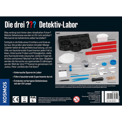 Artikelbild 2 für KOSMOS Experimentierkasten Die drei ??? - Detektiv-Labor mehrfarbig, Artikelnummer 993321