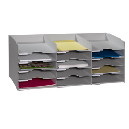 Artikelbild für PAPERFLOW Sortierstation lichtgrau mit 15 Fächern, Artikelnummer 682005