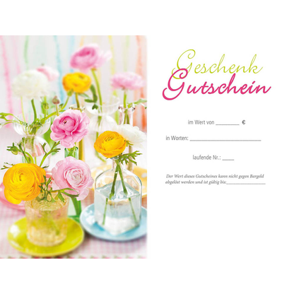 Artikelbild 2 für LUMA Gutschein Blumen mit Innentext AM516 DIN B6, 1 St., Artikelnummer 648651