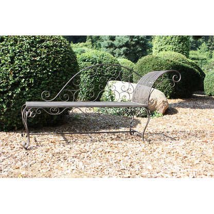 Artikelbild 2 für Garden Pleasure Gartenbank LAMINGTON 950393 schwarz Metall 163,0 cm, Artikelnummer 310076