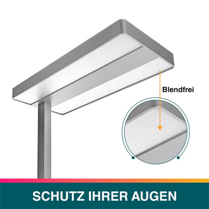 Artikelbild 2 für unilux LIXUS LED Stehlampe metallgrau 50 W, Artikelnummer 509584