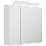 Artikelbild 1 für POSSEIK Spiegel mit Beleuchtung 70 weiß glanz 70,0 x 17,0 x 62,0 cm, Artikelnummer 667747