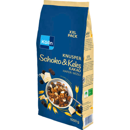 Artikelbild für Kölln KNUSPER Schoko & Keks Hafer-Müsli 1,0 kg, 1 St., Artikelnummer 755039