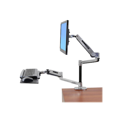 Artikelbild 4 für ergotron Monitor-Halterung LX Sitz-Steh-Tischmontage-LCD-Arm 45-360-026 silber für 1 Monitor, Tischbohrung, Artikelnummer 671558