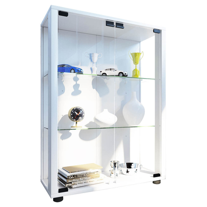 Artikelbild für VCM my home Sintalo Vitrine weiß 2 Fachböden, Artikelnummer 781505