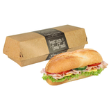Artikelbild 1 für PAPSTAR Burger-Boxen Good Food braun, grau 21,0 x 6,2 cm, 50 St., Artikelnummer 546438