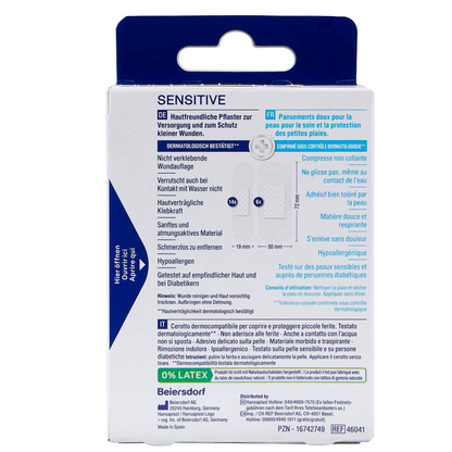Artikelbild 4 für Hansaplast Pflaster SENSITIVE 46041 weiß, 20 St., Artikelnummer 148709