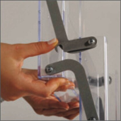 Artikelbild 5 für update displays Prospektständer silber DIN A4 5 Fächer 25,8 x 34,3 x 135,5 cm, 1 St., Artikelnummer 287957