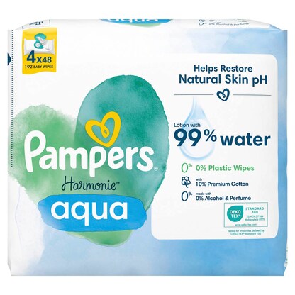 Artikelbild 5 für Pampers® Feuchttücher aqua Harmonie™ 1-lagig weiß, 192 St., Artikelnummer 272619
