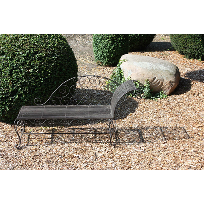 Artikelbild 4 für Garden Pleasure Gartenbank LAMINGTON 950393 schwarz Metall 163,0 cm, Artikelnummer 310076