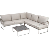 Artikelbild 1 für greemotion Loungegruppe Sydney beige, silber Metall, 15-teilig, Artikelnummer 422921