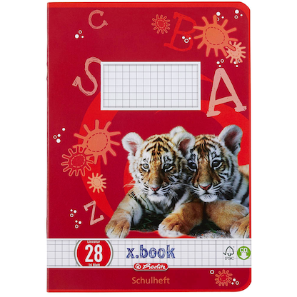 Artikelbild 2 für herlitz Schulheft x.book Lineatur 28 kariert DIN A5 Innen- und Außenrand, 16 Blatt, 1 St., Artikelnummer 891723