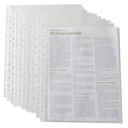 Artikelbild 2 für RAPESCO® Prospekthüllen DIN A4 transparent genarbt 0,06 mm, 100 St., Artikelnummer 154697