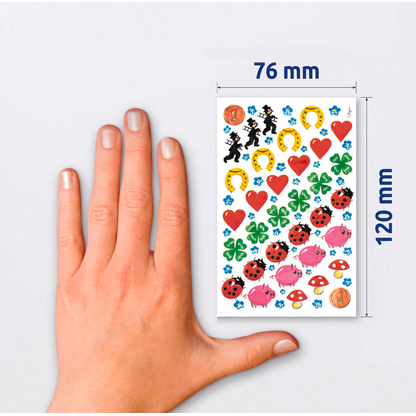 Artikelbild 6 für AVERY Zweckform Aufkleber 4413 Glücksbringer, 102 Etiketten, Artikelnummer 287864