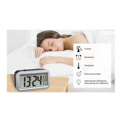 Artikelbild 3 für TFA® digitaler Funkwecker LUMIO PLUS schwarz Kunststoff, Artikelnummer 327467