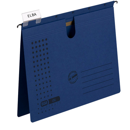 Artikelbild für ELBA Hängehefter chic ULTIMATE Karton dunkelblau DIN A4 1x kaufmännische Heftung, 5 St., Artikelnummer 601633