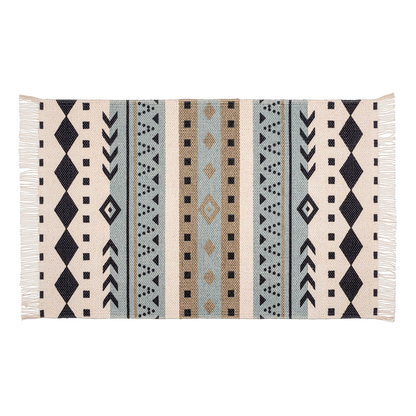 Artikelbild für WENKO Badematte Bere beige, schwarz, blau, braun 50,0 x 80,0 cm, Artikelnummer 810137