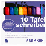 Artikelbild 1 für FRANKEN Whiteboard-Marker farbsortiert 2,0 - 6,0 mm, 10 St., Artikelnummer 670184