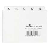 Artikelbild 1 für DURABLE Karteikartenregister A-Z weiß, Artikelnummer 258006