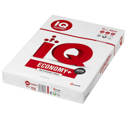 Artikelbild 2 für IQ Kopierpapier ECONOMY+ DIN A3 80 g/qm 500 Blatt, Artikelnummer 596085