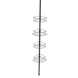 Artikelbild 1 für WENKO Teleskop-Duschregal Dolcedo schwarz 31,0 x 23,0 x 65,0-275,0 cm, Artikelnummer 803922