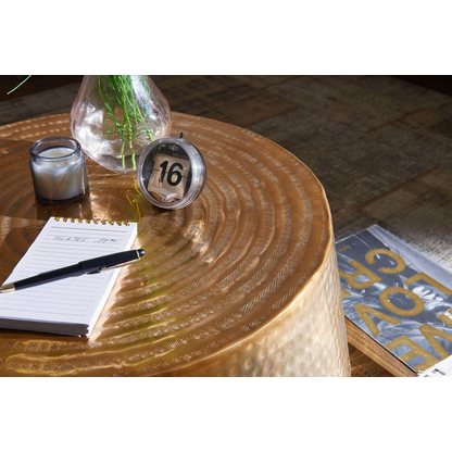 Artikelbild 6 für WOHNLING Couchtisch rund Aluminium gold 60,0 x 60,0 x 36,0 cm, 1 St., Artikelnummer 906737