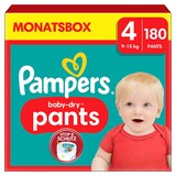 Artikelbild 1 für Pampers® Windeln baby-dry™ Monatsbox Gr. 4 (9-15 kg) für Babys und Kleinkinder, 180 St., Artikelnummer 272647
