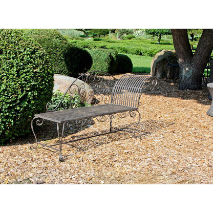 Artikelbild 6 für Garden Pleasure Gartenbank LAMINGTON 950393 schwarz Metall 163,0 cm, Artikelnummer 310076