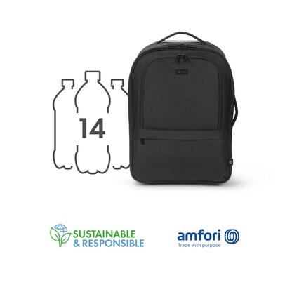 Artikelbild 17 für DICOTA Laptop-Trolley Backpack Roller Eco CORE Kunstfaser schwarz 35,5 x 51,0 x 23,0 cm, Artikelnummer 611279