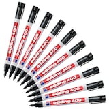 Artikelbild 1 für edding 400 Permanentmarker schwarz 1,0 mm, 10 St., Artikelnummer 316596