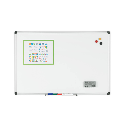 Artikelbild 7 für Bi-Office Whiteboard MAYA 120,0 x 120,0 cm weiß lackierter Stahl, Artikelnummer 609659