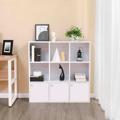 Artikelbild 5 für VASAGLE Regalschrank, LBC33WT weiß 97,5 x 29,0 x 97,5 cm, 1 St., Artikelnummer 291706