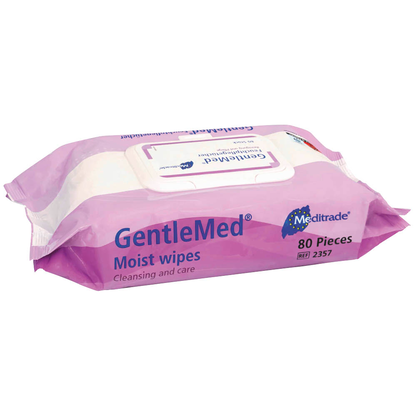 Artikelbild 2 für Meditrade® Feuchttücher Gentle Med® 1-lagig weiß, 80 St., Artikelnummer 242657