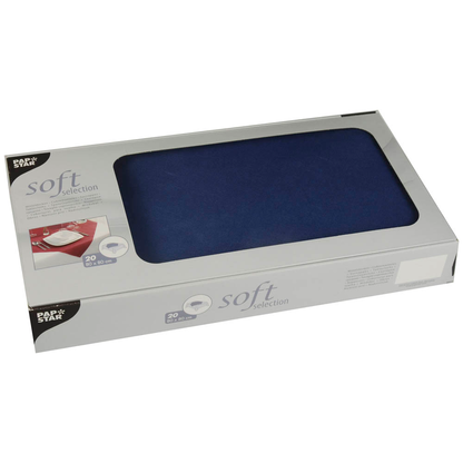 Artikelbild für STARPAK Tischdecken soft selection dunkelblau 80,0 x 80,0 cm, 20 St., Artikelnummer 237189