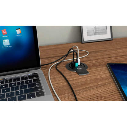 Artikelbild 4 für i-tec® Built-in Desktop Fast Charger Einbau-USB-Ladegerät schwarz, Kabellänge: 1,2 m, 96 Watt, Artikelnummer 662427