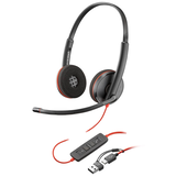 Artikelbild 1 für poly Blackwire 3220 Headset schwarz, Artikelnummer 707376