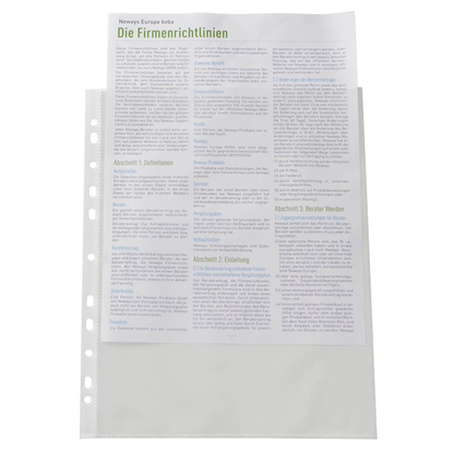 Artikelbild 4 für RAPESCO® Prospekthüllen DIN A4 transparent genarbt 0,06 mm, 100 St., Artikelnummer 154697