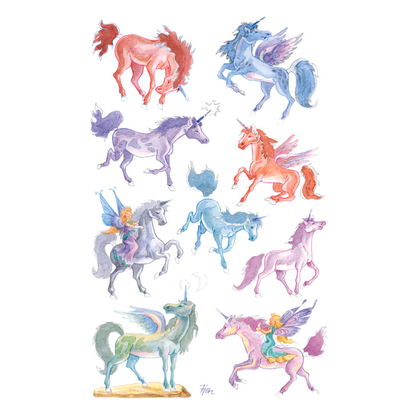 Artikelbild 2 für AVERY Zweckform Aufkleber 53148 Einhörner, 27 Etiketten, Artikelnummer 287841