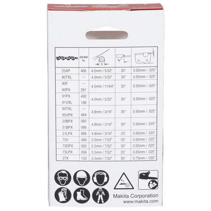 Artikelbild 3 für makita 80TXL, 191T91-3 Sägekette 35,0 cm, 0,325 Zoll, 1,1 mm, Artikelnummer 495798