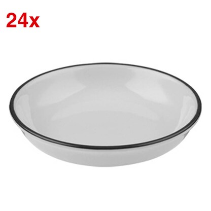 Artikelbild für ID Fine Teller Modest Black Lona weiß Ø 8,0 cm, 24 St., Artikelnummer 634158