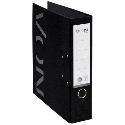 Artikelbild 6 für VON LEITZ Ordner schwarz Karton 8,0 cm DIN A4, 1 St., Artikelnummer 635981