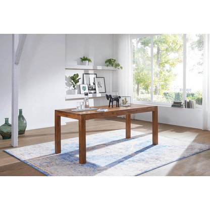 Artikelbild 4 für WOHNLING Esstisch sheesham rechteckig, 4-Fuß-Gestell sheesham, 140,0 x 80,0 x 76,0 cm, Artikelnummer 904643