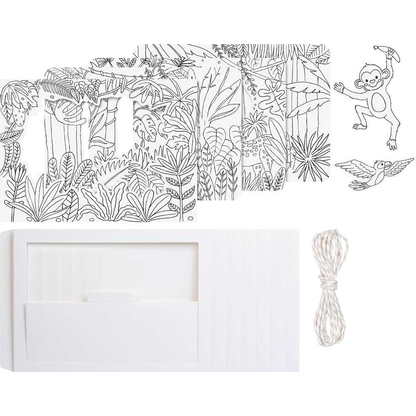 Artikelbild 3 für HEYDA Bastelset Karton-Theater Jungle mehrfarbig, Artikelnummer 779339