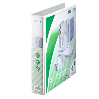 Artikelbild 3 für LEITZ Präsentationsringbücher 4-Ringe weiß 6,3 cm DIN A4, 4 St., Artikelnummer 596114