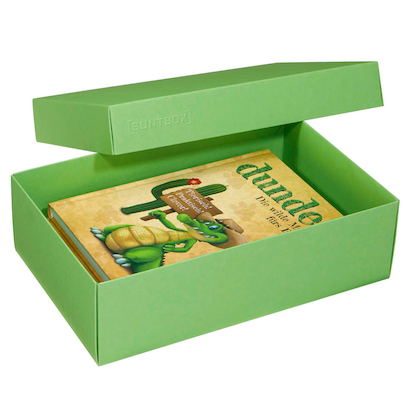 Artikelbild für BUNTBOX L Geschenkboxen 3,6 l grün 26,6 x 17,2 x 7,8 cm, 2 St., Artikelnummer 303671
