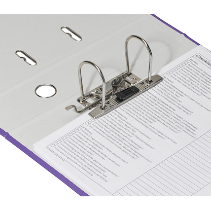 Artikelbild 3 für DONAU Klassik Ordner lila Karton 7,5 cm DIN A4, 1 St., Artikelnummer 184135