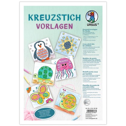 Artikelbild für URSUS® Bastelset Kreuzstichvorlagen mehrfarbig, Artikelnummer 232669