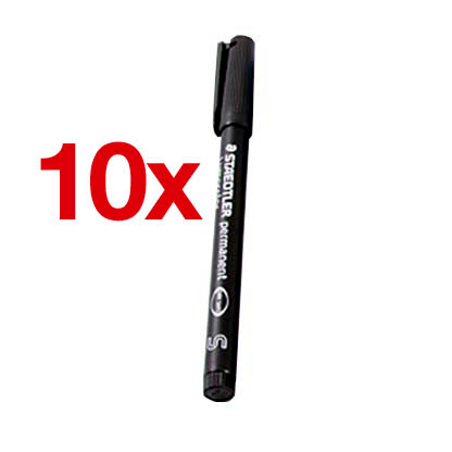 Artikelbild 2 für STAEDTLER Lumocolor Folienstifte schwarz 0,4 mm permanent, 10 St., Artikelnummer 147561